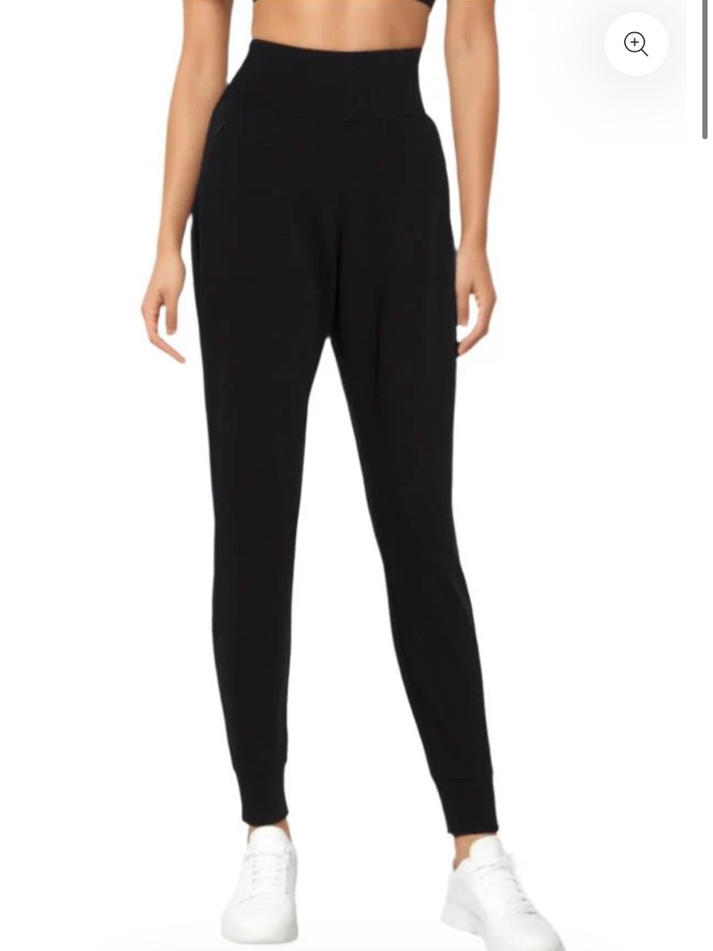 Marika High-Rise Black Jenny Jogger Pants for Women